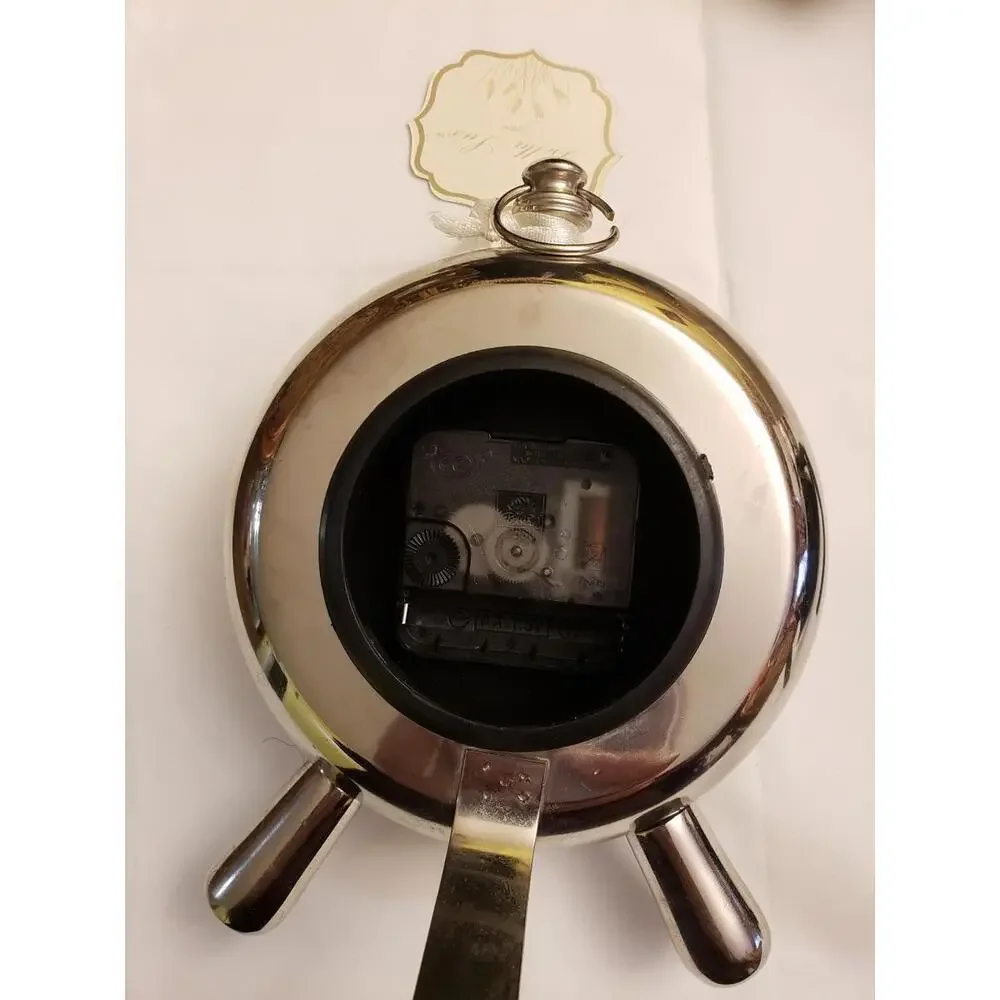 Vintage BELLA LUX Silver Clock Union Station London 1879